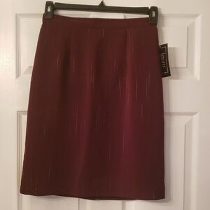 Burgundy Pencil Skirt
